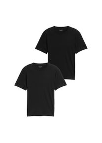 Tom Tailor Herren T-Shirt, schwarz, modisch, Gr. M, unifarben, Single Jersey, Obermaterial: 100% Baumwolle, Shirts