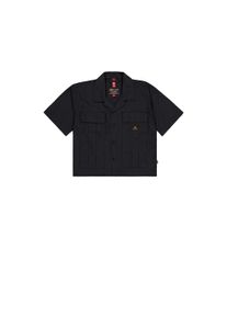 Damen Print-Shirt "Alpha Industries Women - Shirts Short Sleeve Cargo Shirt W", schwarz, Gr. S, Alpha Industries, Obermaterial: 100% Baumwolle, Shirts