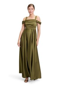 Vera Mont Damen Abendkleid "Vera Mont Abendkleid schulterfrei"shiny olive, elegant, Gr. 44, Obermaterial: 100% Polyester. Futter: 100% Polyester.,