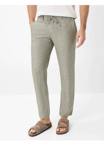 Brax Herren Chinohose "Style FABIO", grün, Gr. 36, 100% Leinen, Hosen