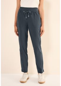 Cecil Damen Stoffhoseslate khaki, casual, Gr. S, unifarben, Web, 65% Baumwolle, 32% Polyester, 3% Elasthan, Hosen, Middle Waist