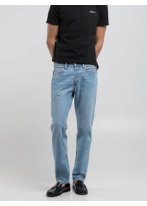 Replay Herren Straight-Jeans "GROVER", blau, casual, Gr. 38, Denim/Jeans, Obermaterial: 100% Baumwolle, Jeans, in vielen verschiedenen Waschungen,
