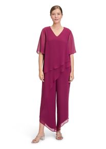 Vera Mont Damen Overall "Vera Mont Jumpsuit mit Stufen", rosa, elegant, Gr. 48, Chiffon, Obermaterial: 100% Polyester. Futter: 100% Polyester.,