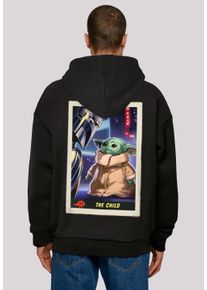 F4NT4STIC Herren Kapuzenpullover "Star Wars The Mandalorian The Child Card", schwarz, casual, Gr. M, Obermaterial: 100% Baumwolle, Pullover, Print