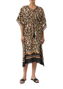 comma, COMMA Damen Blusenponcho, grau, casual, Gr. S, bedruckt, Web, Obermaterial: 84% Viskose, 16% Polyamid, Blusen, mit All-Over Print