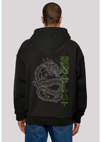 F4NT4STIC Herren Kapuzenpullover "Drache Japan", schwarz, casual, Gr. XXL, Obermaterial: 100% Baumwolle, Pullover, Print