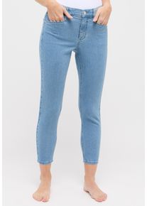 Angels Damen Ankle-Jeans "ORNELLA SPORTY", blau, casual, Gr. 44, gestreift, Denim/Jeans, Obermaterial: 90% Baumwolle, 8% Polyester, 2% Elasthan,