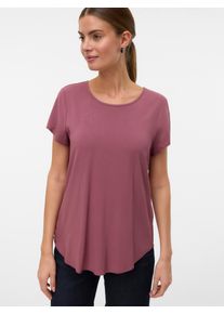Véro Moda VERO MODA Damen Blusenshirt "VMBELLA SS TOP WVN GA NOOS", rosa, modisch, Gr. XS, unifarben, Web, Obermaterial: 97% Viskose, 3% Elasthan, Shirts