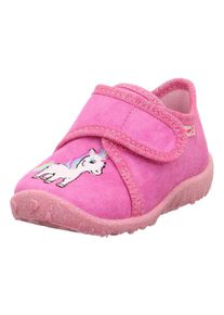 Superfit Kinder Hausschuh "SPOTTY WMS: Mittel", Gr. 23, pink, Baumwolle, casual, Schuhe, Kindergartenschuh mit Klettverschluss, Größenschablone zum