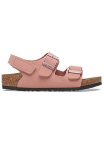 Birkenstock Milano AS Birkibuc Sandalen Kinder (Gr 28 - Narrow |rosa/braun)