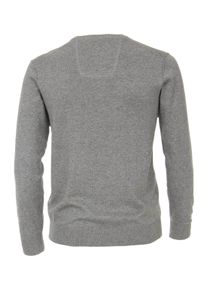 Casamoda Herren Strickpullover "Casamoda Pullover uni", grau, Gr. S, 100% Baumwolle, Pullover