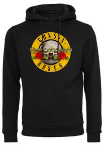 Merchcode Herren Kapuzensweatshirt "Merchcode Herren Guns n' Roses Logo Hoody", schwarz, Gr. S, bedruckt, 65% Baumwolle, 35% Polyester, Sweatshirts
