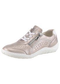 Waldläufer WALDLÄUFER Damen Slip-On Sneaker "K-MILENA", Gr. 3,5, gold, Nappaleder, metallic, sportlich, Schuhe, Komfortschuh, Bequemschuh in extrabreiter Weite K