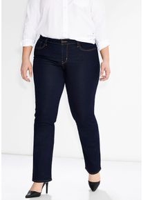 LEVI'S® PLUS LEVI'S PLUS Damen Straight-Jeans "314 Shaping Straight", blau, casual, Gr. 22, Denim/Jeans, Obermaterial: 80% Baumwolle, 19% Polyester, 1% Elasthan,