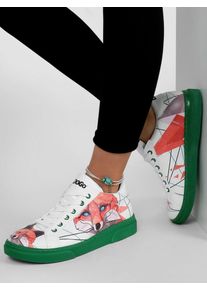 DOGO Damen Sneaker "Ace Low-Top Sneaker Red Fox Damen Sneaker", Gr. 41, bunt, Lederimitat, casual, Schuhe, Vegan