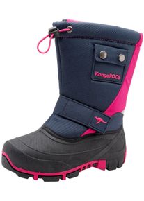 Kangaroos Damen Winterstiefel "Kanga-Bean II", Gr. 30, blau, Synthetik, Textil, sportlich, Schuhe, Snowboots, Winterboots, Winterschuhe,