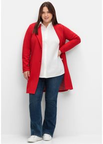 sheego Große Größen Baumwollbluse in leichter A-Linie, weiß, Größe 42 - Damen