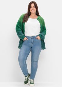 sheego Große Größen Strickjacke mit Farbverlauf, grün-blau, Größe 40/42 - Damen
