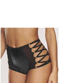 Petite Fleur Gold High-Waist-Slip schwarz Gr. 36/38 für Damen. Eng