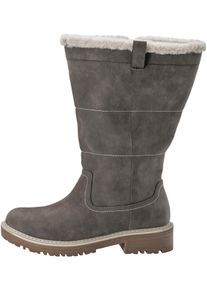 sheego Große Größen Stiefel mit Pelz-Imitat gefüttert, taupe, Größe 40 - Damen