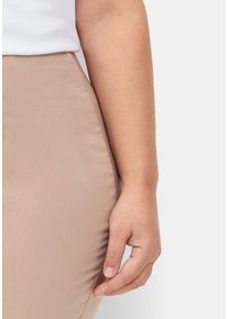 sheego Große Größen Stretch-Hose mit innenliegendem Dehnbund, beige, Größe 56 - Damen