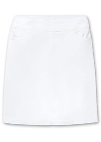 sheego Große Größen Jeansrock mit hoher Bundpatte, weiß, Größe 52 - Damen