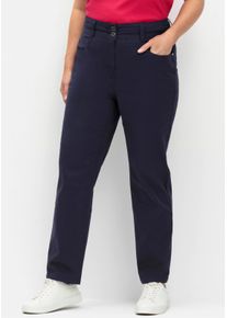 sheego Große Größen Hose für kräftigere Oberschenkel, tiefblau, Größe 56 - Damen