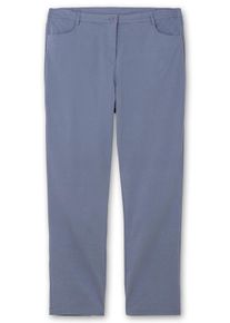 sheego Große Größen Bengalinhose mit Schmetterlings-Stickerei, taubenblau, Größe 56 - Damen