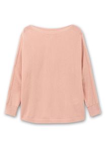 sheego Große Größen Langarm-Pullover in Jersey-Strick, puder, Größe 54 - Damen