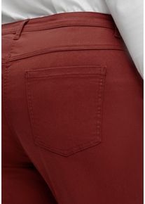 sheego Große Größen Stretch-Hose mit Passformsattel vorne und hinten, rotbraun, Größe 36 - Damen
