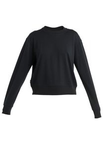 Icebreaker Crush II L/S Sweatshirt Merinopullover Damen (Gr S |schwarz)