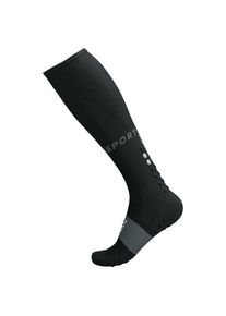 Compressport Full Socks Oxygen Kompressionssocken (Gr T3 - EU 42-44 |schwarz)