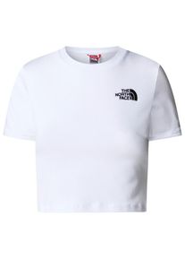 The North Face Crop S/S Tee T-Shirt Damen (Gr S |weiß)