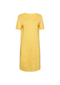 KnowledgeCotton Apparel Linen S/S T-Shirt Dress Kleid Damen Freizeit (Gr XL |gelb)