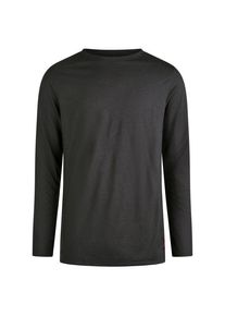 Transhumance Basic Shirt Langarm Merinounterwäsche Herren (Gr XL |schwarz)