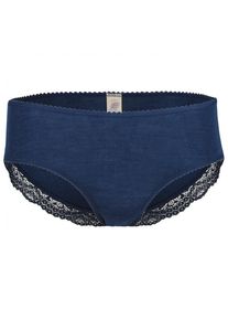 Engel Panty mit Spitze Seidenunterwäsche Damen (Gr 38/40 |blau)