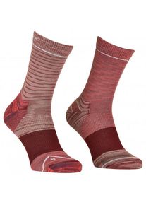 Ortovox Alpine Mid Socks Merinosocken Women (Gr 42-44 |rot/braun)