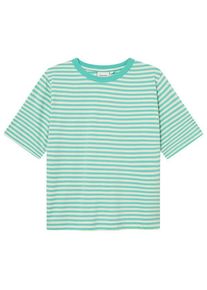 DEDICATED T-Shirt Vadstena Stripes T-Shirt Damen Freizeit (Gr M |türkis/grün)