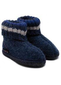 Haflinger Paul Hüttenschuhe Kinder Reisen (Gr 21 |blau)