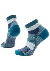 Smartwool Hike Light Cushion Margarita Ankle Wandersocken Damen Wandern (Gr M |blau)