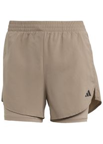 Adidas W Min 2In1 Funktionsshorts Damen - braun - Gr. M