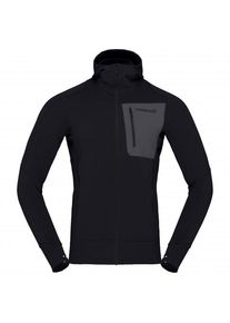 Norröna Norrona Falketind Power Grid Hood Fleecejacke Herren (Gr L |schwarz)