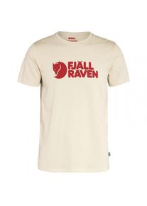 Fjällräven Fjällräven Fjällräven Logo T-Shirt Herren Wandern (Gr L |beige/weiß)