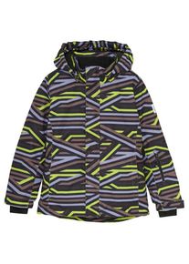 Color Kids Ski Jacket AOP Skijacke Kinder (Gr 104 |grau |wasserdicht)