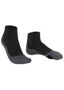 Falke TK2 Explore Short Wandersocken Herren Wandern (Gr 39-41 |schwarz)