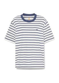 Timberland Dunstan Short-Sleeve Stripe Tee T-Shirt Women (Gr M |grau/weiß)