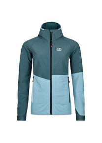 Ortovox Punta Berrino Hooded Jacket Softshelljacke Damen (Gr M |türkis/blau)