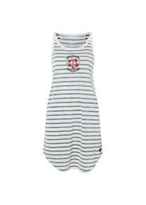 super.natural Relax Hibiskus Stripe Dress Kleid Damen (Gr L |grau/weiß)