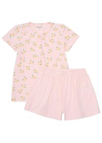 Minymo T-Shirt+Short Set AOP Alltagsunterw&auml;sche Kinder (Gr 110 |rosa)