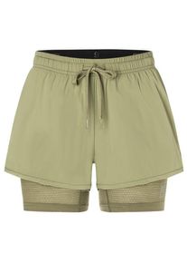 Shorts super.natural Double Layer Shorts Damen (Gr L |oliv)